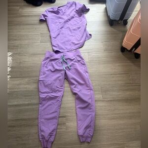 Figs Lilac Dawn Scrub Set Small